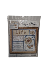Design Works Cross Stitch kit "Life’s Moments"  Sampler, Floral, 12”x12” - $9.60