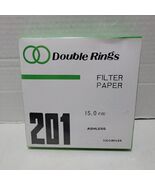 Double Rings 201 Ashless Filter Paper 15cm 100 Circles  - $5.95
