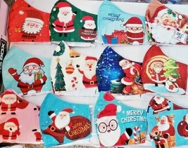 BOGO Mask lot adult teen + child kid Face Cover Christmas Holiday Santa ... - £6.32 GBP