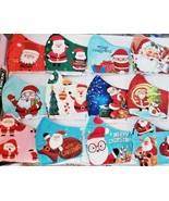 BOGO Mask lot adult teen + child kid Face Cover Christmas Holiday Santa ... - £6.26 GBP