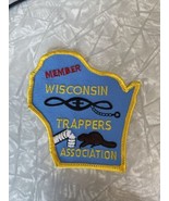 RARE Vtg Wisconsin Trappers Association Member Hunters pelt patch Beaver... - £30.87 GBP