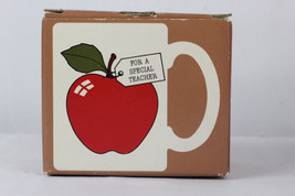 Vintage Hallmark For A Special Teacher White Ceramic Apple Award Cup Mug... - $12.86