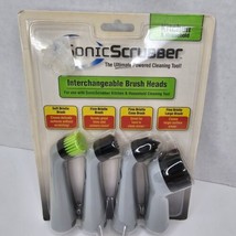 Sonic Scrubber Power Cleaner Interchangeable Brush Heads 4 Count - £10.81 GBP