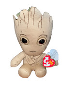 Marvel Ty Beanie Babies 6&quot; GROOT Guardians of the Galaxy Stuffed Plush Toy - $5.00