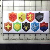 Game Of Thrones 2&quot;&quot; Tall Color Vinyl Decal Sticker Set New - £9.22 GBP