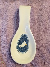 Vintage Country White Duck Goose Spoon Rest - £12.50 GBP