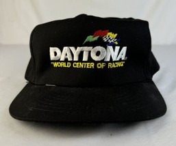 Vintage American Needle Hat Snapback Cap Racing Daytona Embroidered Logo 90s - £19.30 GBP