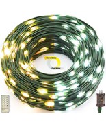 LED Christmas String Lights Outdoor Waterproof,78FT 300LED Warm White&amp;Co... - £23.75 GBP