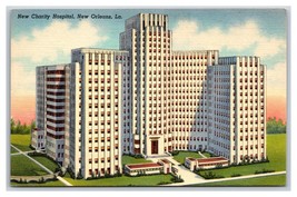 New Charity Hospital New Orleans Louisiana LA UNP Linen Postcard Y6 - £2.19 GBP