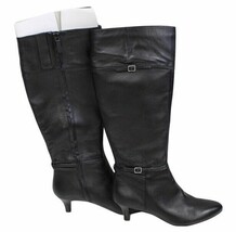 Cole Haan Black Luxe Leather Elinor Tall Knee Boots D42517 $368 SZ 8 EUC - $88.21