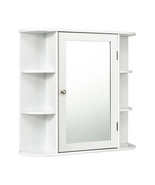 Multipurpose Mount Wall Mirror Bathroom Storage Cabinet-White - Color: W... - $203.07 CAD
