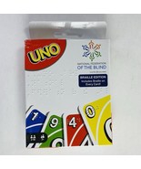 New! UNO National Federation Of The Blind (Braille Edition) Mattel 2019 - $15.99