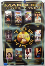 Top Hits 1995 Marque Video Titles Exact Release Dates September 1995-Poster - $18.46