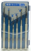 Daiso Japan 6 Piece Jewelers Precision Screwdriver Set Free shipping s7315 - £8.18 GBP