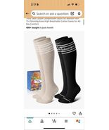Lalopopo Beige and Black Knee High Compression Socks (T13) - $198.70 MXN