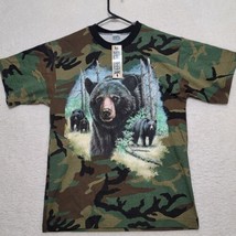Sportex Men&#39;s Camo T Shirt Size M Medium Camouflage Short Sleeve Casual Bear - £14.84 GBP