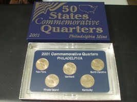 50 States Commemorative Quarters - Philadelphia Mint - 2001 - $14.02