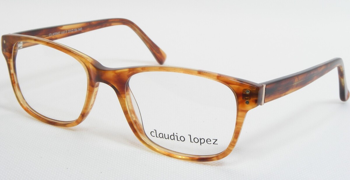Claudio Lopez CLA5940 2 Gelb-Braun Brille Kunststoffrahmen 51-19-140mm - $76.20