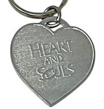 Heart & Souls Movie Promo Silver Tone Heart Shape Keychain 1" - 1993 image 3