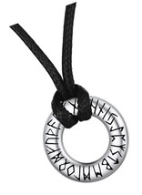 FaithHeart Norse Viking Rune Necklace with Adjustable Rope - £58.44 GBP