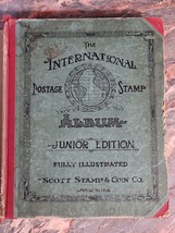 Vintage The International Junior Postage Stamp Album, Hardcover See Description - £55.38 GBP