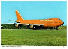 Braniff International Airways Boeing 747 Charles Skilton Postcard - £9.38 GBP