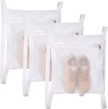 3 Pcs Sneaker Wash &amp; Dry Net Bag for Dryer,15.7x13.8 Inch Large HoneyComber Mesh - £23.17 GBP