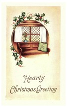 Hearty Christmas Greetings Postcard Whitney Made Early 1900s - £11.65 GBP