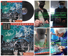 REO Speedwagon Signed Wheels Are Turnin Album Proof COA Autographed Vinyl Record - £348.88 GBP