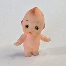 Miniature Kewpie Doll 2” TBN Plastic Rubber Wings Blue Eyes Little Small Mini - £10.12 GBP