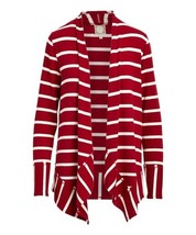 Truself Women Cardigan, Tru Self | Biking Red &amp; Ivory Handkerchief Cardigan 2X - £11.84 GBP