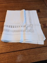 Antique Tea Tray Cloth, Handkerchief, Table Doily 27&quot; x 27&quot; - £7.81 GBP
