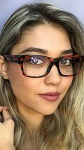 New ALAIN MIKLI Red 53mm Women's Men's Eyeglasses Frame Italy - $189.99