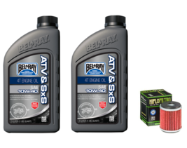 Bel-Ray 10W-40 ATV &amp; SxS Oil &amp; Filter Change Kit For 07-13 Yamaha YFZ450 YFZ 450 - £31.91 GBP