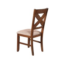 Roundhill Furniture Karven Cross Back Upholstered Dining Chairs, Set of ... - $254.99