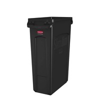 Rubbermaid Commercial Products Slim Jim Plastic Rectangular Trash/Garbage Can Wi - £110.53 GBP