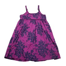 Sonoma Dress Womens L Purple Floral Sleeveless Square Neck Flared Dress - £20.55 GBP