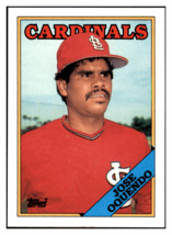 1988 Topps Jose Oquendo   St. Louis Cardinals Baseball Card GMMGD - £1.17 GBP