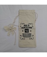 40th Birthday Wine Bag Gift Sack Aged To Perfection - £7.84 GBP