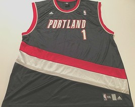 Portland Trailblazers Jarret Jack #1 NBA adidas Black Red White Jersey 2XL - £35.08 GBP