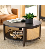 Springwood Caning Coffee Table, Charcoal Finish - £214.90 GBP