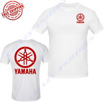 Red Yamaha Racing White T-SHIRT Yzf R1 R6 Yfz Banshee Front &amp; Back - £14.72 GBP