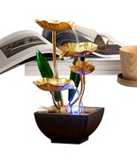 Waterfall Zen Desk Water with LED Light &amp; Soothing Stream Sounds - $58.00