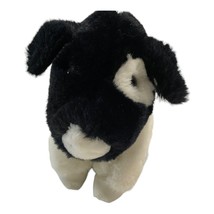 24K Polar Puff Dog Spotted Eye Black White 8&quot; Stuffed Toy Vintage - £15.33 GBP