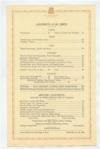  Ambassador Hotel Luncheon A La Carte Menu Los Angeles California 1938 - £30.07 GBP