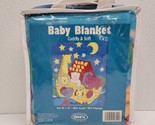 Vintage Owen Noah&#39;s Ark Starry Night Baby Fleece Blanket NEW 30&quot; x 45&quot; - $128.60