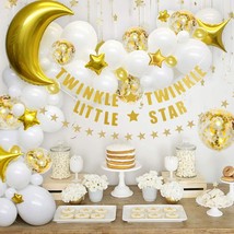 Twinkle Twinkle Little Star Balloon Garland Arch Kit - 98 Pack Balloons Moon And - £30.83 GBP
