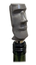 Handmade Easter Island Tiki Wine Bottle Cork - Tiki Bar Moai Bottle Stopper Luau - £23.97 GBP