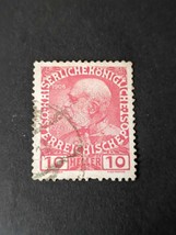 1908 Austria Emperor Franz Joseph (1848-1916) 10 Heller Postmark Stamp - £6.27 GBP