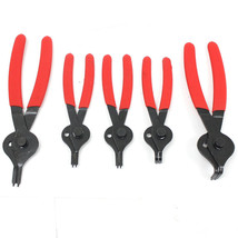 5pc Snap Ring Plier Set Internal External Circlip Retaining Pliers Straight Bent - £13.26 GBP